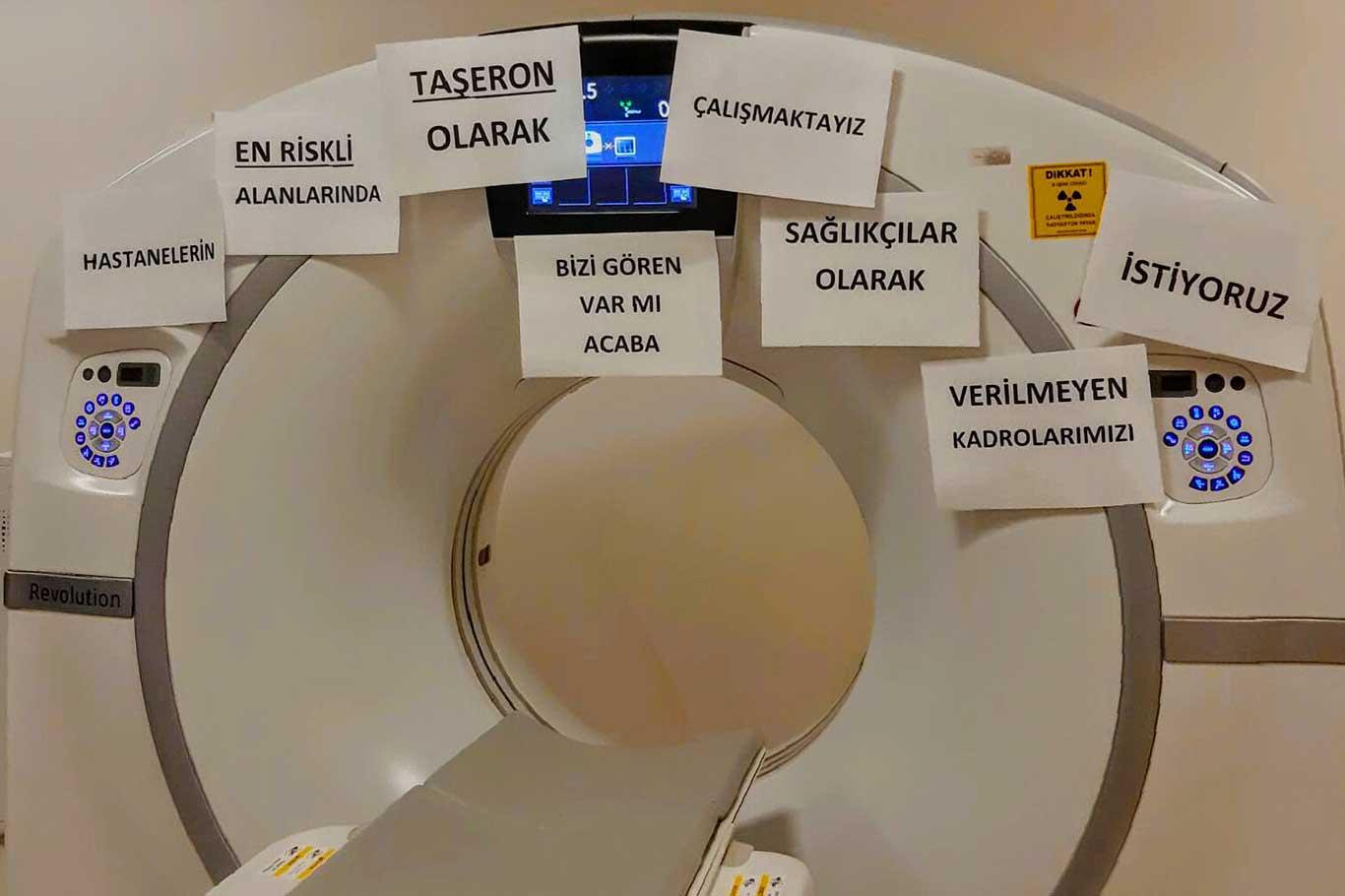 Taşeron sağlık çalışanlarından kadro talebi